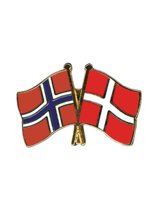 vennskapspin norge danmark norway denmark pin