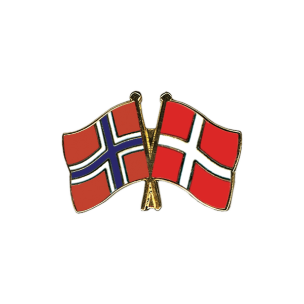 vennskapspin norge danmark norway denmark pin