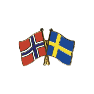 vennskapspin norge sverige norway sweden pin
